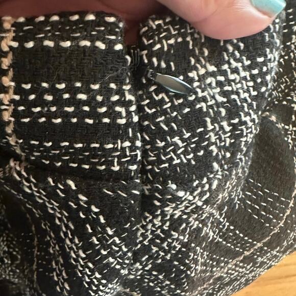 Ann Taylor Factory Black Plaid Midi Skirt - Picture 4 of 8